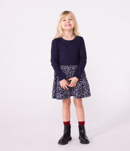 AW25 - A0E1K 01 NAVY MULTI DRESSES FALL WINTER 2025/26 FLORAL LONG SLEEVES