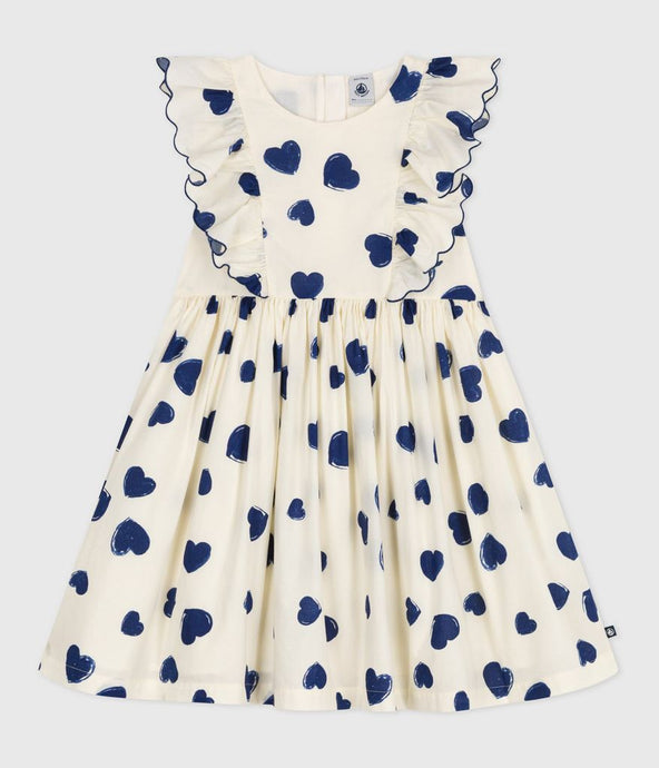 AW25 - A0E1Q 01 CREAM NAVY DRESSES FALL WINTER 2025/26 HEARTS