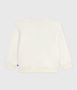 AW25 - A0E20 01 WHITE FALL WINTER 2025/26 HEARTS LONG SLEEVES SWEATSHIRTS