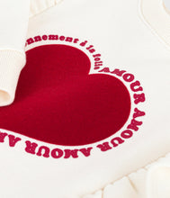 Load image into Gallery viewer, AW25 - A0E20 01 WHITE FALL WINTER 2025/26 HEARTS LONG SLEEVES SWEATSHIRTS
