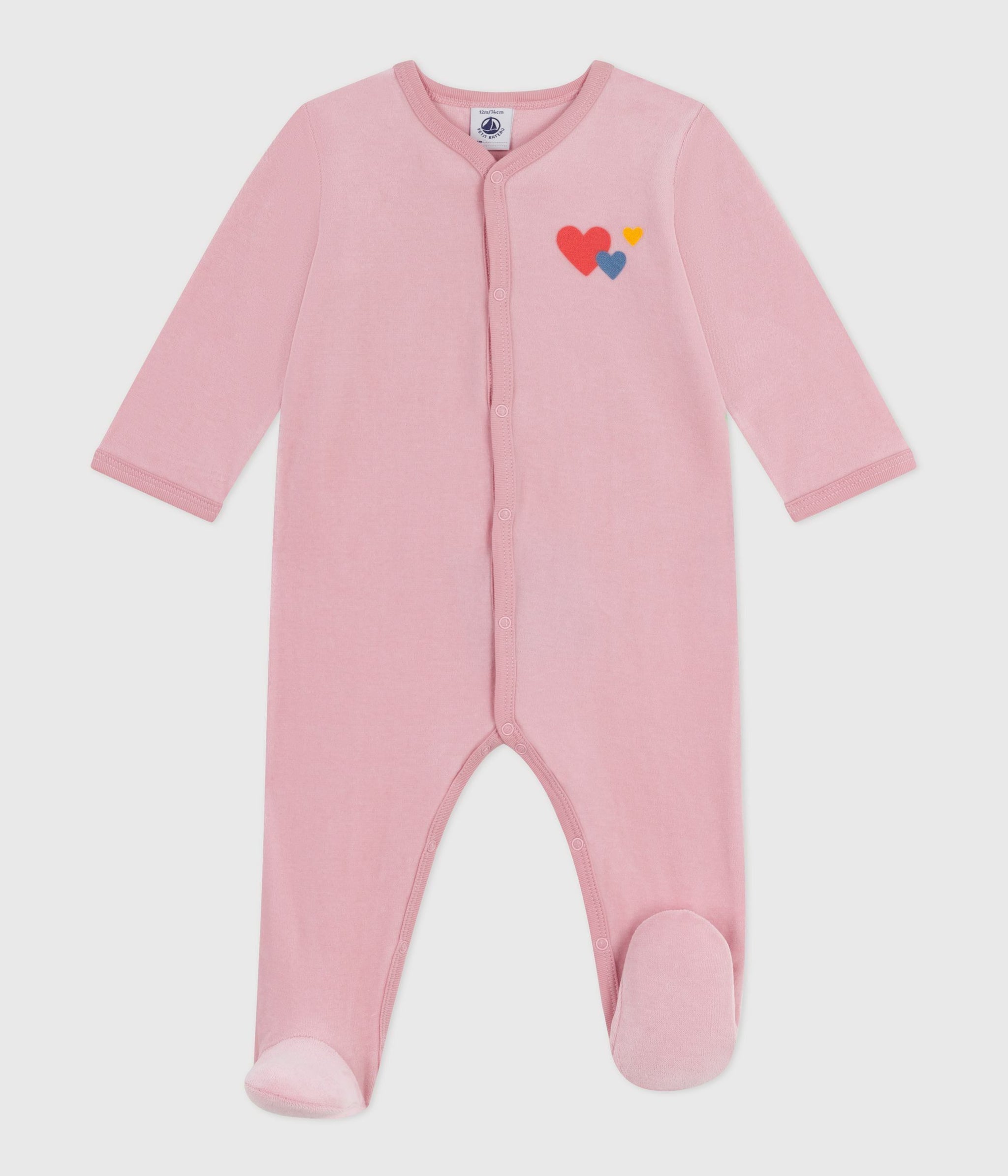 AW25 - A0E2P 03 PINK BODYSUITS FALL WINTER 2025/26 HEARTS NEWBORN