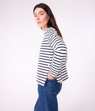 Load image into Gallery viewer, AW25 - A0E4G 01 WHITE NAVY LONG SLEEVES BRETON TOPS FALL WINTER 2025/26 ICONIC SAILOR STRIPES T-SHIRTS TEE

