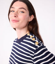 Load image into Gallery viewer, AW25 - A0E4K 02 NAVY WHITE LONG SLEEVES BRETON TOPS FALL WINTER 2025/26 ICONIC STRIPES T-SHIRTS TEE
