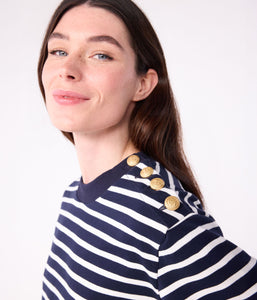 AW25 - A0E4K 02 NAVY WHITE LONG SLEEVES BRETON TOPS FALL WINTER 2025/26 ICONIC STRIPES T-SHIRTS TEE