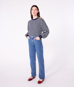AW25 - A0E4K 02 NAVY WHITE LONG SLEEVES BRETON TOPS FALL WINTER 2025/26 ICONIC STRIPES T-SHIRTS TEE
