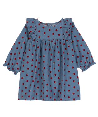 AW25 - A0E5S 01 BLUE RED DRESSES FALL WINTER 2025/26 LONG SLEEVES