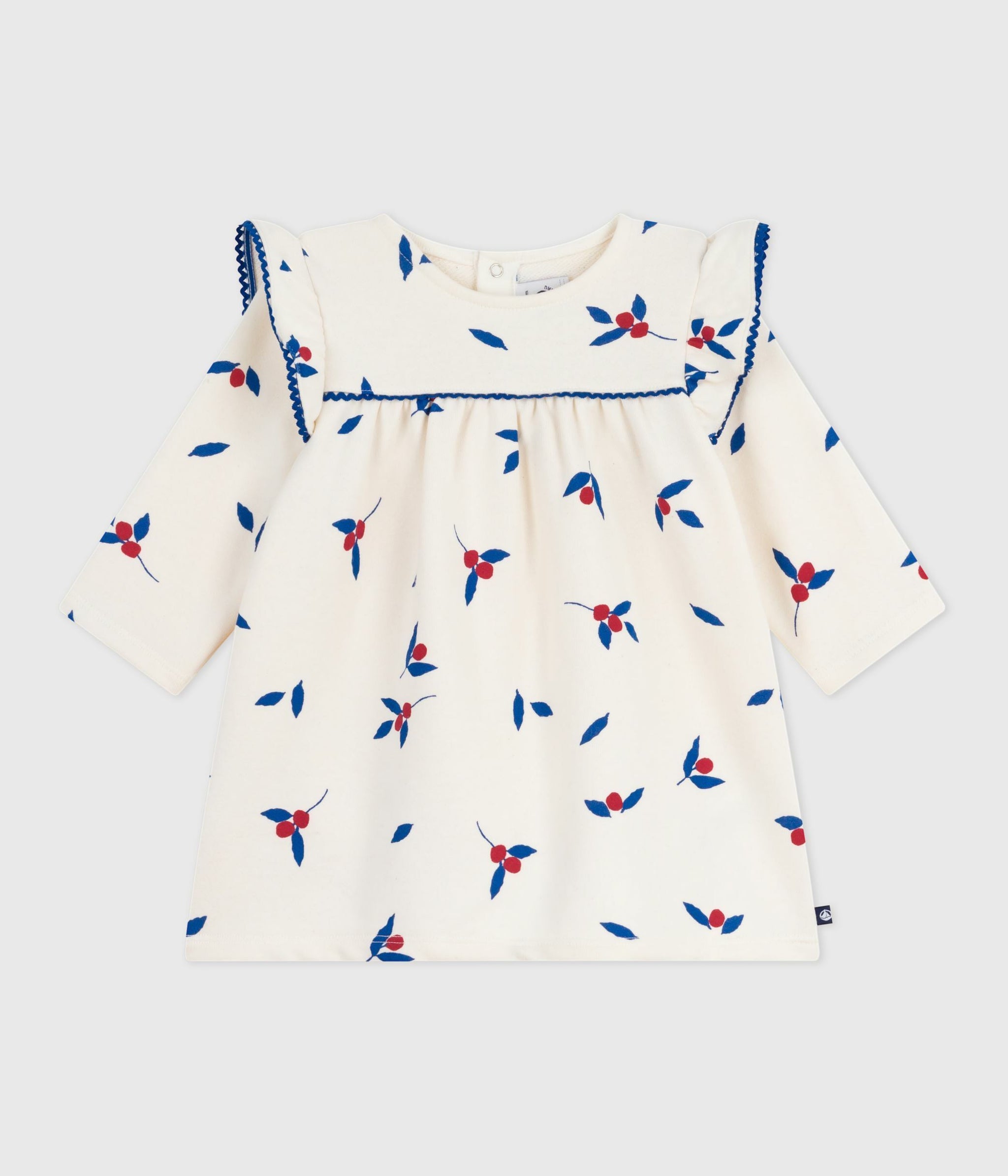 AW25 - A0E6Q 01 WHITE MULTI DRESSES FALL WINTER 2025/26 LONG SLEEVES NEWBORN OUTFITS