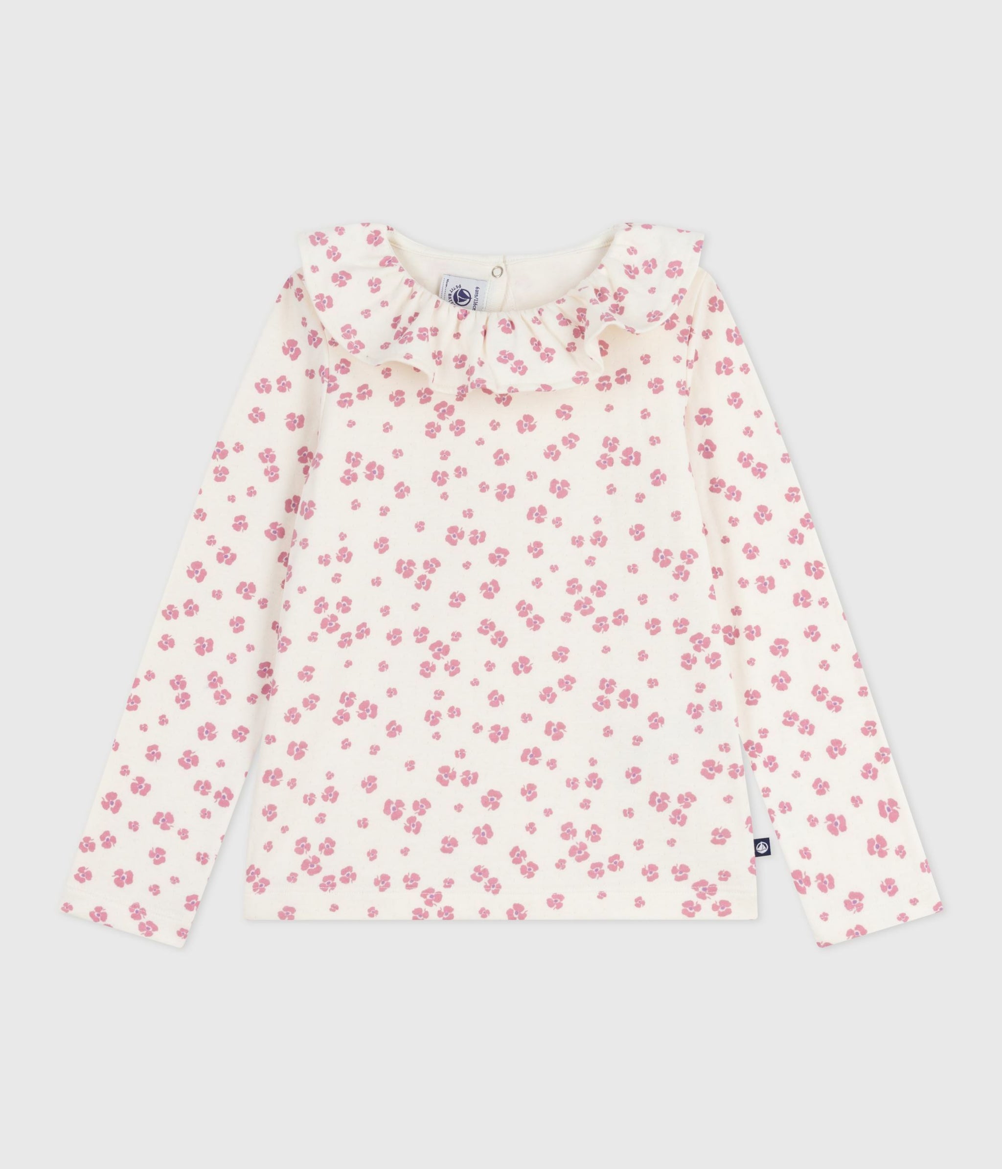 AW25 - A0E6T 02 WHITE PINK FALL WINTER 2025/26 FLORAL LONG SLEEVES T-SHIRTS