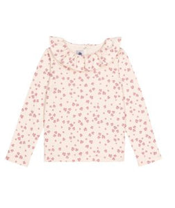 AW25 - A0E6T 02 WHITE PINK FALL WINTER 2025/26 FLORAL LONG SLEEVES T-SHIRTS