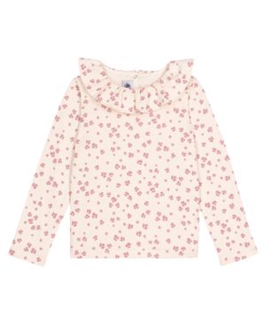AW25 - A0E6T 02 WHITE PINK FALL WINTER 2025/26 FLORAL LONG SLEEVES T-SHIRTS