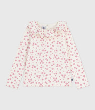 Load image into Gallery viewer, AW25 - A0E6T 02 WHITE PINK FALL WINTER 2025/26 FLORAL LONG SLEEVES T-SHIRTS
