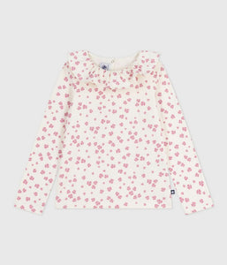 AW25 - A0E6T 02 WHITE PINK FALL WINTER 2025/26 FLORAL LONG SLEEVES T-SHIRTS