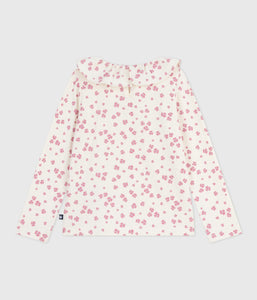 AW25 - A0E6T 02 WHITE PINK FALL WINTER 2025/26 FLORAL LONG SLEEVES T-SHIRTS