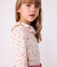 Load image into Gallery viewer, AW25 - A0E6T 02 WHITE PINK FALL WINTER 2025/26 FLORAL LONG SLEEVES T-SHIRTS
