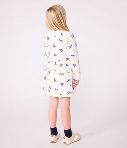 AW25 - A0E6V 01 CREAM MULTI DRESSES FALL WINTER 2025/26 LONG SLEEVES