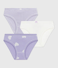 Load image into Gallery viewer, AW25 - A0E7I 00 PURPLE WHITE FALL WINTER 2025/26 HEARTS STRIPES UNDERWEARS
