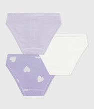 Load image into Gallery viewer, AW25 - A0E7I 00 PURPLE WHITE FALL WINTER 2025/26 HEARTS STRIPES UNDERWEARS
