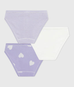 AW25 - A0E7I 00 PURPLE WHITE FALL WINTER 2025/26 HEARTS STRIPES UNDERWEARS