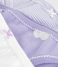 Load image into Gallery viewer, AW25 - A0E7I 00 PURPLE WHITE FALL WINTER 2025/26 HEARTS STRIPES UNDERWEARS
