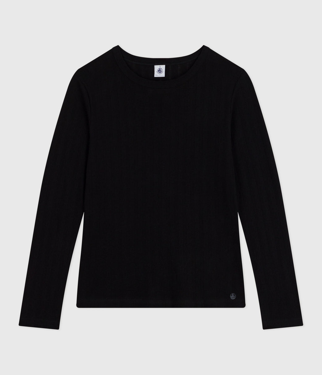 AW25 - A0E7R 03 BLACK LONG SLEEVES CREWNECK TEE FALL WINTER 2025/26