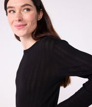 Load image into Gallery viewer, AW25 - A0E7R 03 BLACK LONG SLEEVES CREWNECK TEE FALL WINTER 2025/26
