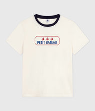 Load image into Gallery viewer, AW25 - A0E7V 02 CREAM NAVY SHORT SLEEVES CREWNECK TEE FALL WINTER 2025/26
