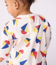 Load image into Gallery viewer, AW25 - A0E9D 01 WHITE MULTI FALL WINTER 2025/26 LONG SLEEVES SAILOR TOP
