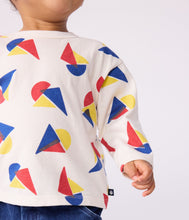 Load image into Gallery viewer, AW25 - A0E9D 01 WHITE MULTI FALL WINTER 2025/26 LONG SLEEVES SAILOR TOP
