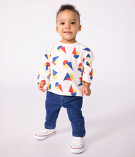Load image into Gallery viewer, AW25 - A0E9D 01 WHITE MULTI FALL WINTER 2025/26 LONG SLEEVES SAILOR TOP
