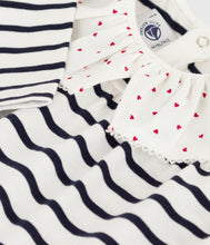 Load image into Gallery viewer, AW25 - A0E9G 01 WHITE NAVY BLOUSES FALL WINTER 2025/26 LONG SLEEVES STRIPES TOP
