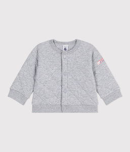 AW25 - A0EA7 01 GREY CARDIGAN FALL WINTER 2025/26 LONG SLEEVES