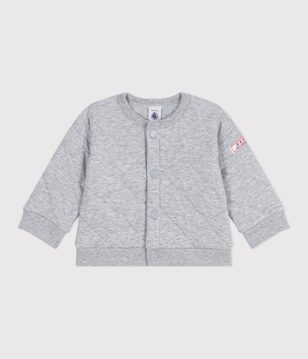 AW25 - A0EA7 01 GREY CARDIGAN FALL WINTER 2025/26 LONG SLEEVES