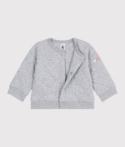 AW25 - A0EA7 01 GREY CARDIGAN FALL WINTER 2025/26 LONG SLEEVES