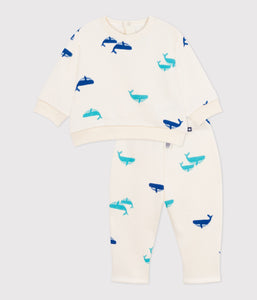 AW25 - A0EAH 01 WHITE MULTI FALL WINTER 2025/26 LONG SLEEVES OUTFITS SAILOR SWEATPANTS SWEATSHIRTS