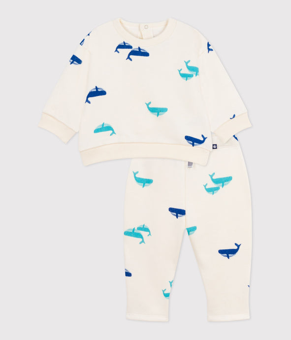 AW25 - A0EAH 01 WHITE MULTI FALL WINTER 2025/26 LONG SLEEVES OUTFITS SAILOR SWEATPANTS SWEATSHIRTS