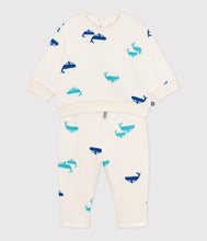 Load image into Gallery viewer, AW25 - A0EAH 01 WHITE MULTI FALL WINTER 2025/26 LONG SLEEVES OUTFITS SAILOR SWEATPANTS SWEATSHIRTS
