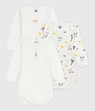 Load image into Gallery viewer, AW25 - A0EB0 00 WHITE MULTI BODYSUITS FALL WINTER 2025/26 LONG SLEEVES NEWBORN PARIS THEME
