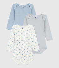 Load image into Gallery viewer, AW25 - A0EB1 00 WHITE MULTI BODYSUITS FALL WINTER 2025/26 LONG SLEEVES NEWBORN SAILOR
