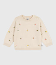 Load image into Gallery viewer, AW25 - A0EB9 03 CREAM MULTI FALL WINTER 2025/26 FLORAL LONG SLEEVES SWEATER TOP
