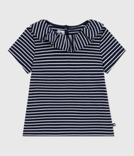 Load image into Gallery viewer, AW25 - A0EBE 01 NAVY WHITE FALL WINTER 2025/26 SHORT SLEEVE STRIPES T-SHIRTS
