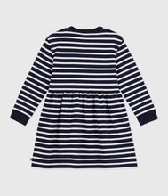 Load image into Gallery viewer, AW25 - A0EBL 01 SMOKING/MARSHMALLOW DRESSES FALL WINTER 2025/26 LONG SLEEVES STRIPES
