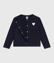Load image into Gallery viewer, AW25 - A0EBN 01 NAVY CARDIGAN FALL WINTER 2025/26 HEARTS LONG SLEEVES
