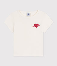 Load image into Gallery viewer, AW25 - A0EBO 02 WHITE FALL WINTER 2025/26 HEARTS T-SHIRTS
