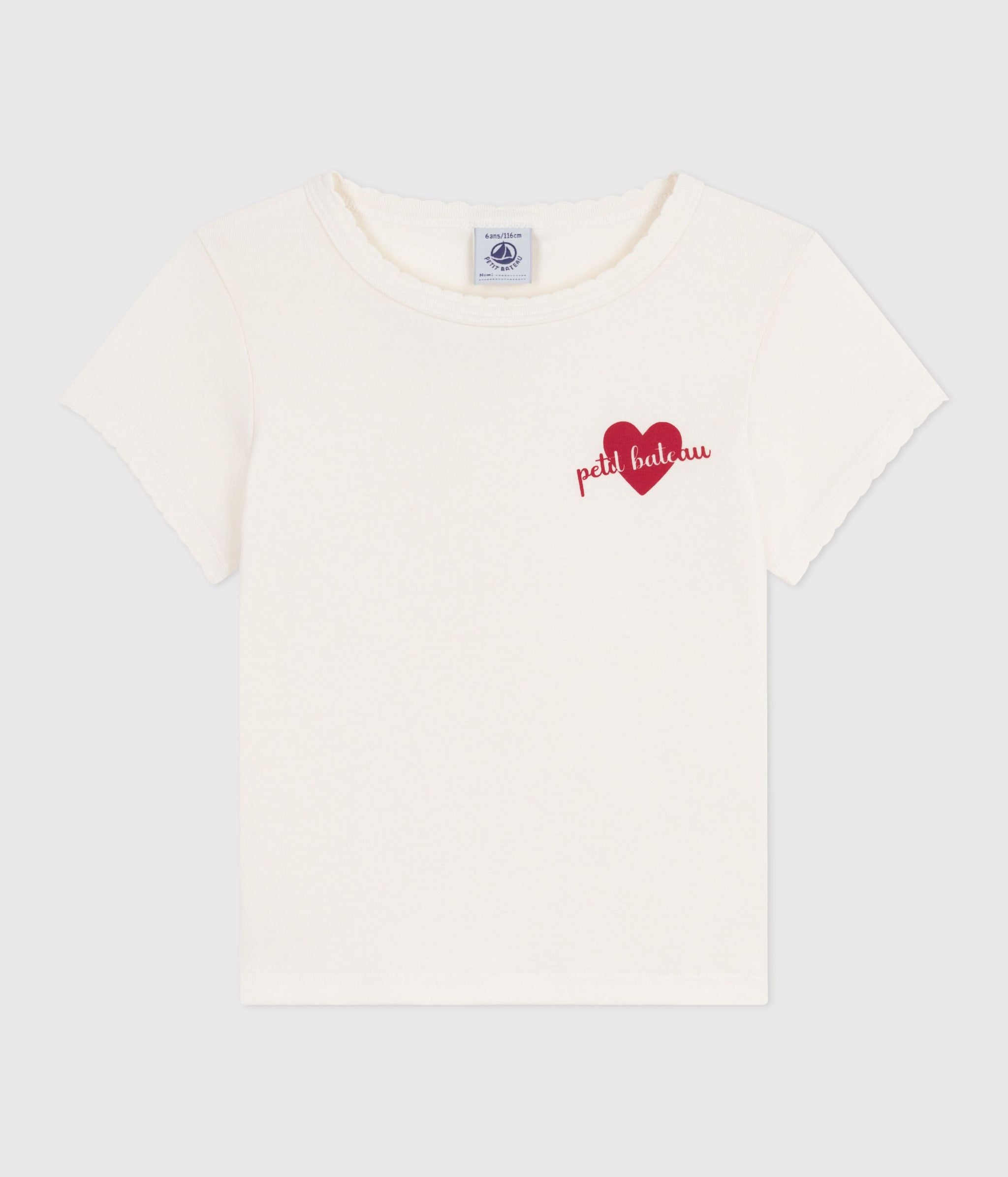 AW25 - A0EBO 02 WHITE FALL WINTER 2025/26 HEARTS T-SHIRTS