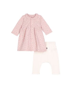 AW25 - A0EC8 01 PINK WHITE DRESSES FALL WINTER 2025/26 FLORAL NEWBORN