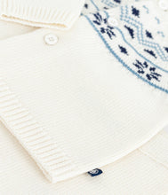 Load image into Gallery viewer, AW25 - A0ECE 01 WHITE BLUE FALL WINTER 2025/26 NEWBORN OUTFITS SWEATER
