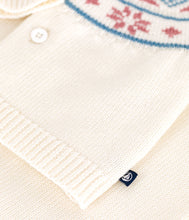 Load image into Gallery viewer, AW25 - A0ECE 02 WHITE PINK CARDIGAN FALL WINTER 2025/26 NEWBORN OUTFITS SWEATER
