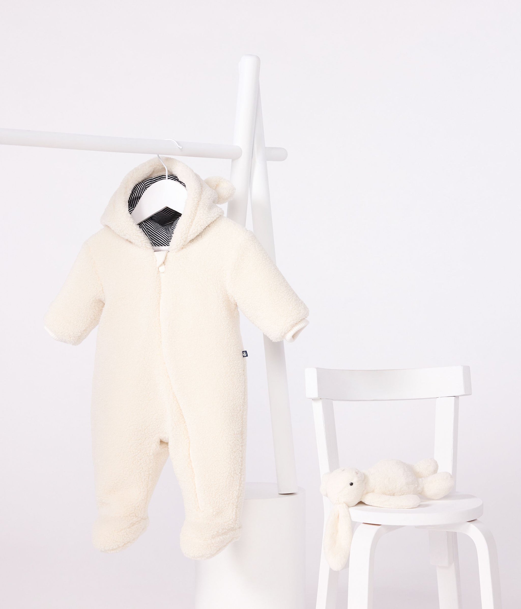 AW25 - A0ECM 03 CREAM BODYSUITS FALL WINTER 2025/26 JACKET LONG SLEEVES NEWBORN OUTFITS OVERALLS