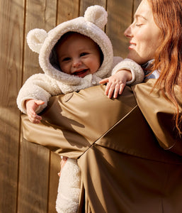 AW25 - A0ECM 03 CREAM FALL WINTER 2025/26 JACKET LONG SLEEVES NEWBORN OUTFITS OVERALLS