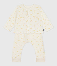 Load image into Gallery viewer, AW25 - A0ECS 01 CREAM YELLOW CARDIGAN FALL WINTER 2025/26 LONG SLEEVES NEWBORN OUTFITS
